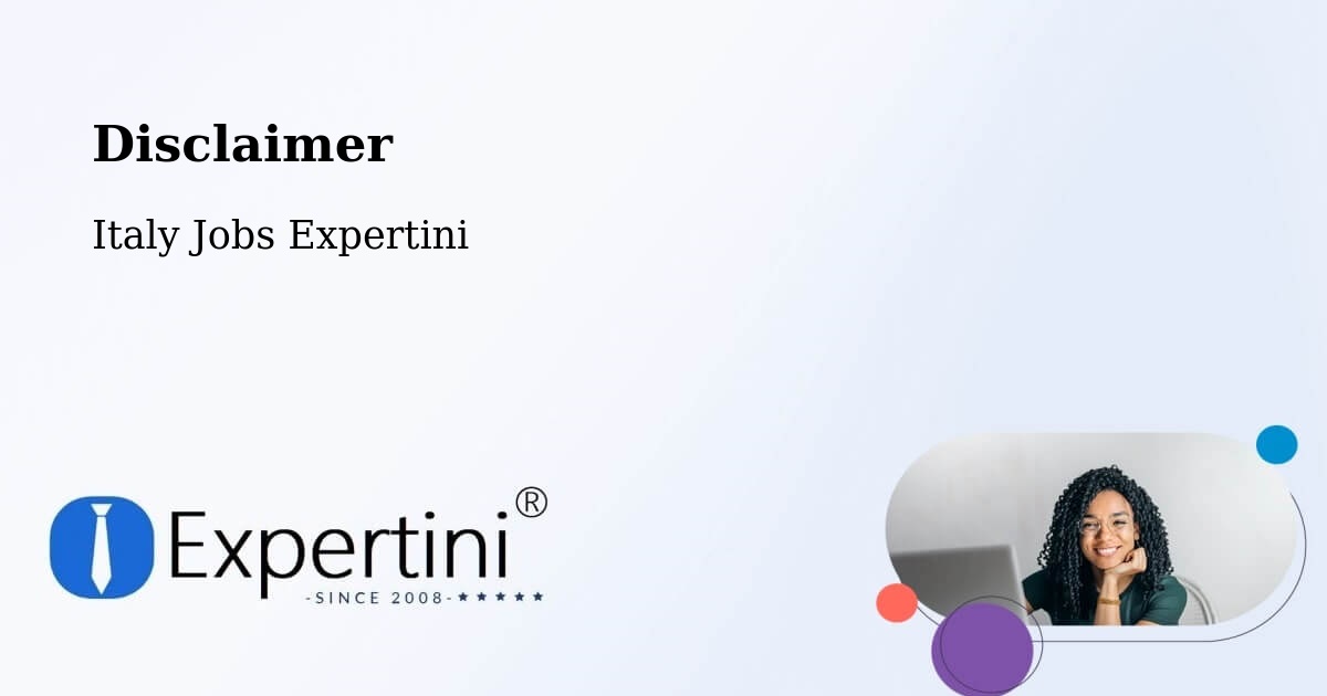 Disclaimer – Salerno - Italy Jobs Expertini